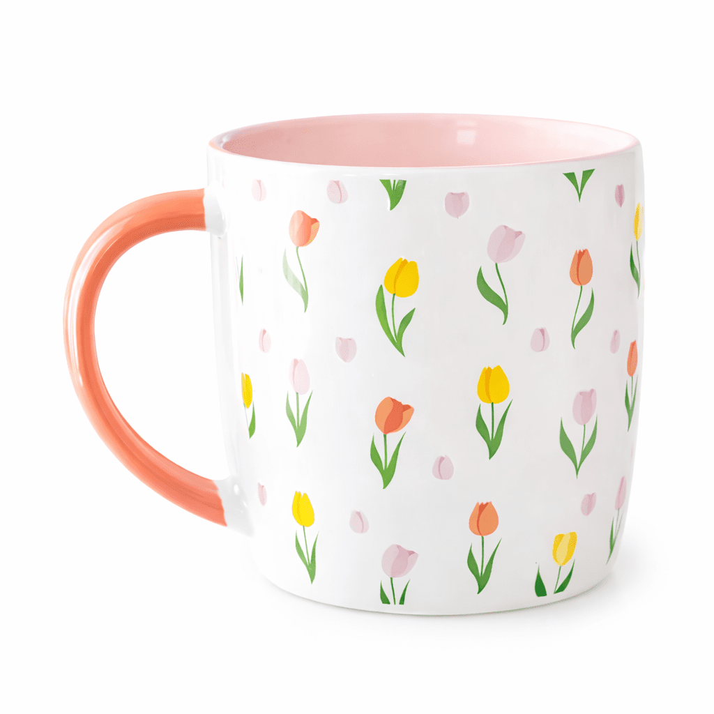 Mug Fleuri Printanier en Céramique - Oboxe