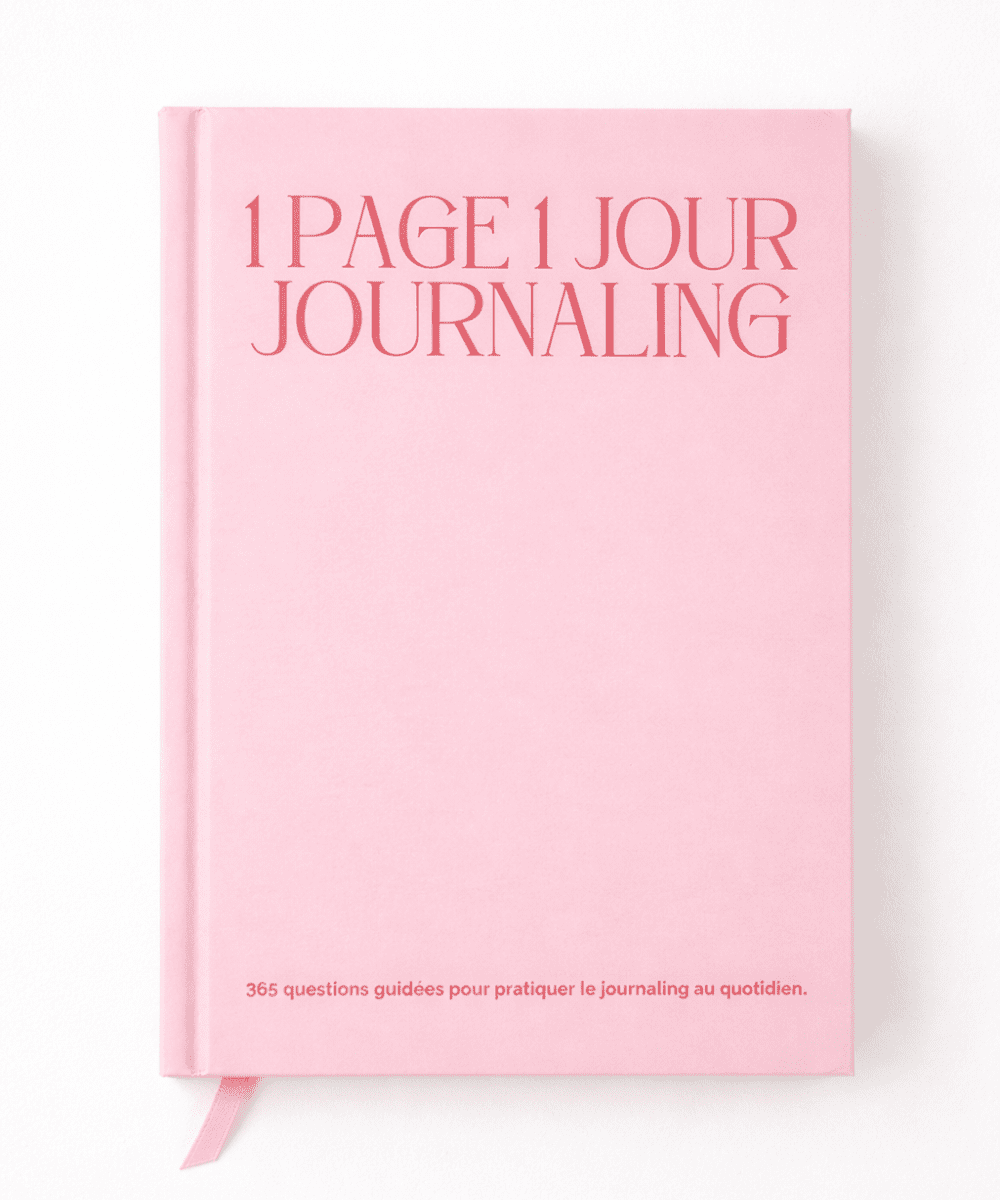 1 Page 1 Jour - Carnet Rose Introspectif A5 - Oboxe