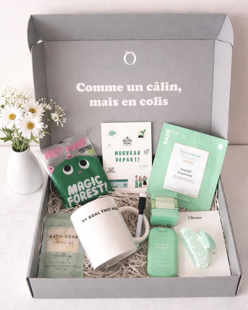 Collection de coffrets cadeaux pour pot de départ – OBOXE