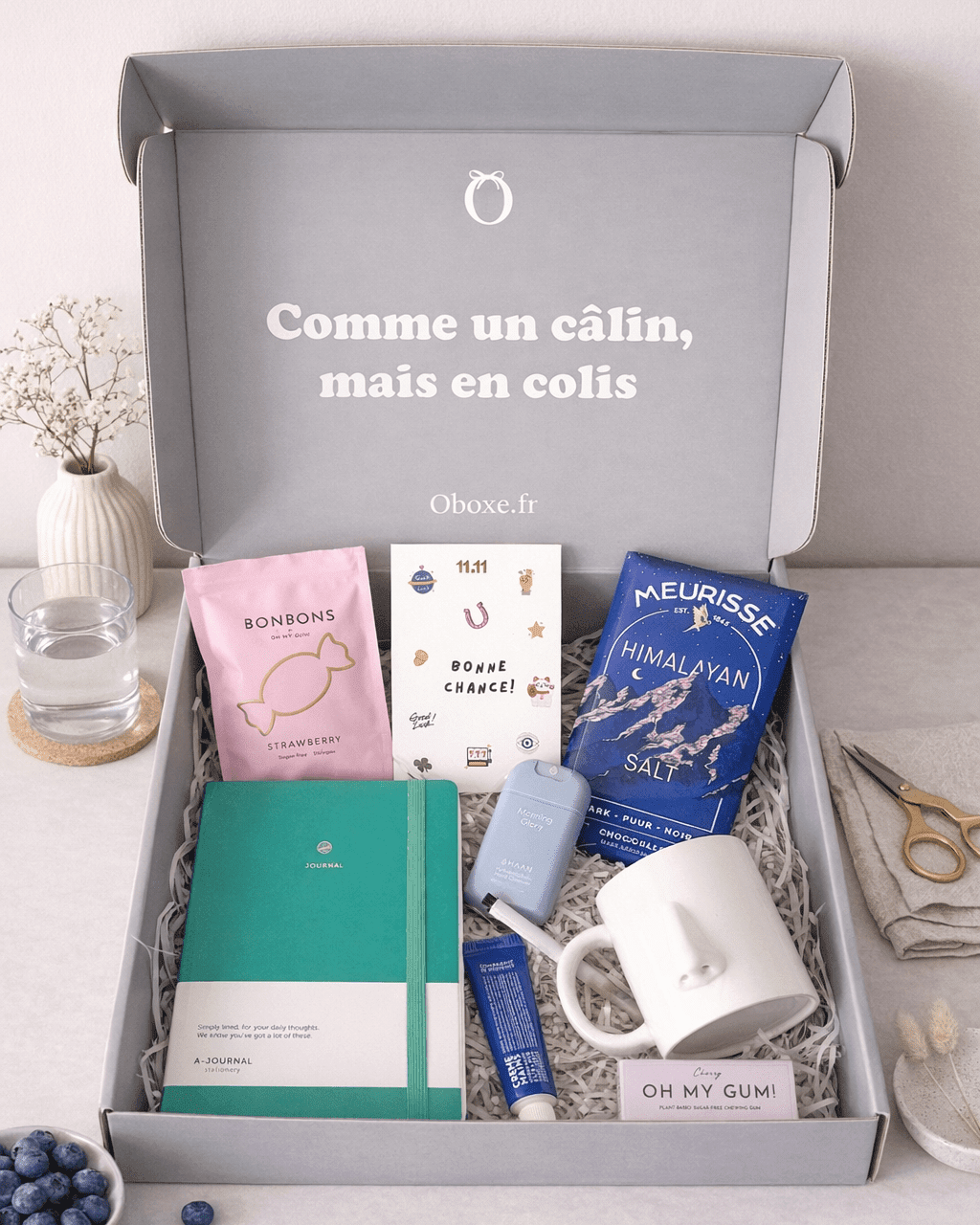 Collection de coffrets cadeaux pour souhaiter bonne chance – OBOXE
