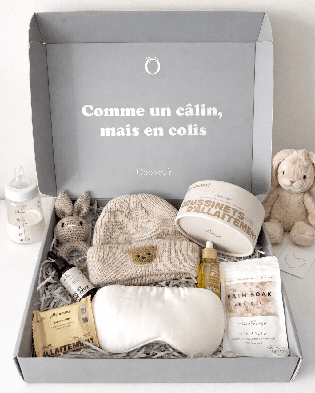 Collection de coffrets cadeaux pour grossesse et naissance – OBOXE