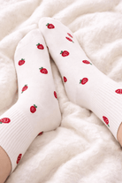 Chaussettes Fraise - Blanc - Oboxe
