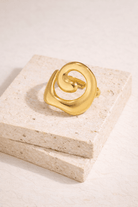 Bague Spirale Ajustable - Dorée - Oboxe