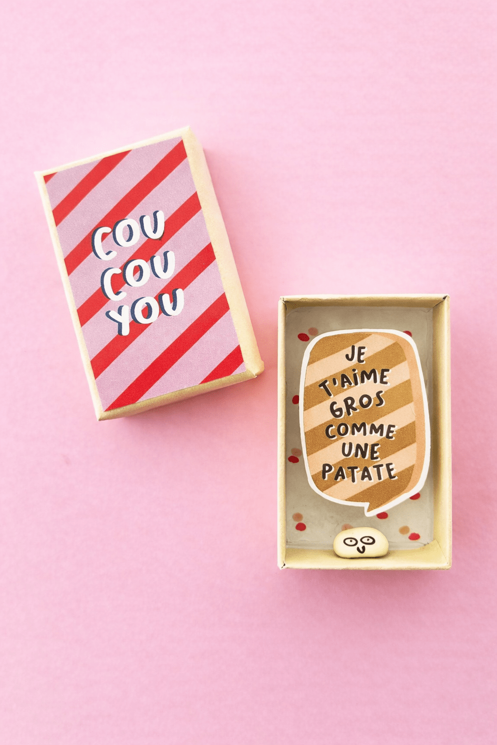 Boîte à Message “Je t’aime gros comme une patate” - Oboxe