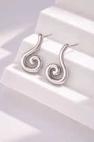 Boucles d’Oreilles Spirales Torsade Sculptée – Argent - Oboxe