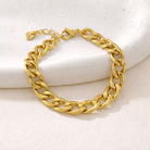 Bracelet Chaîne à Maillons Épais – Doré - Oboxe