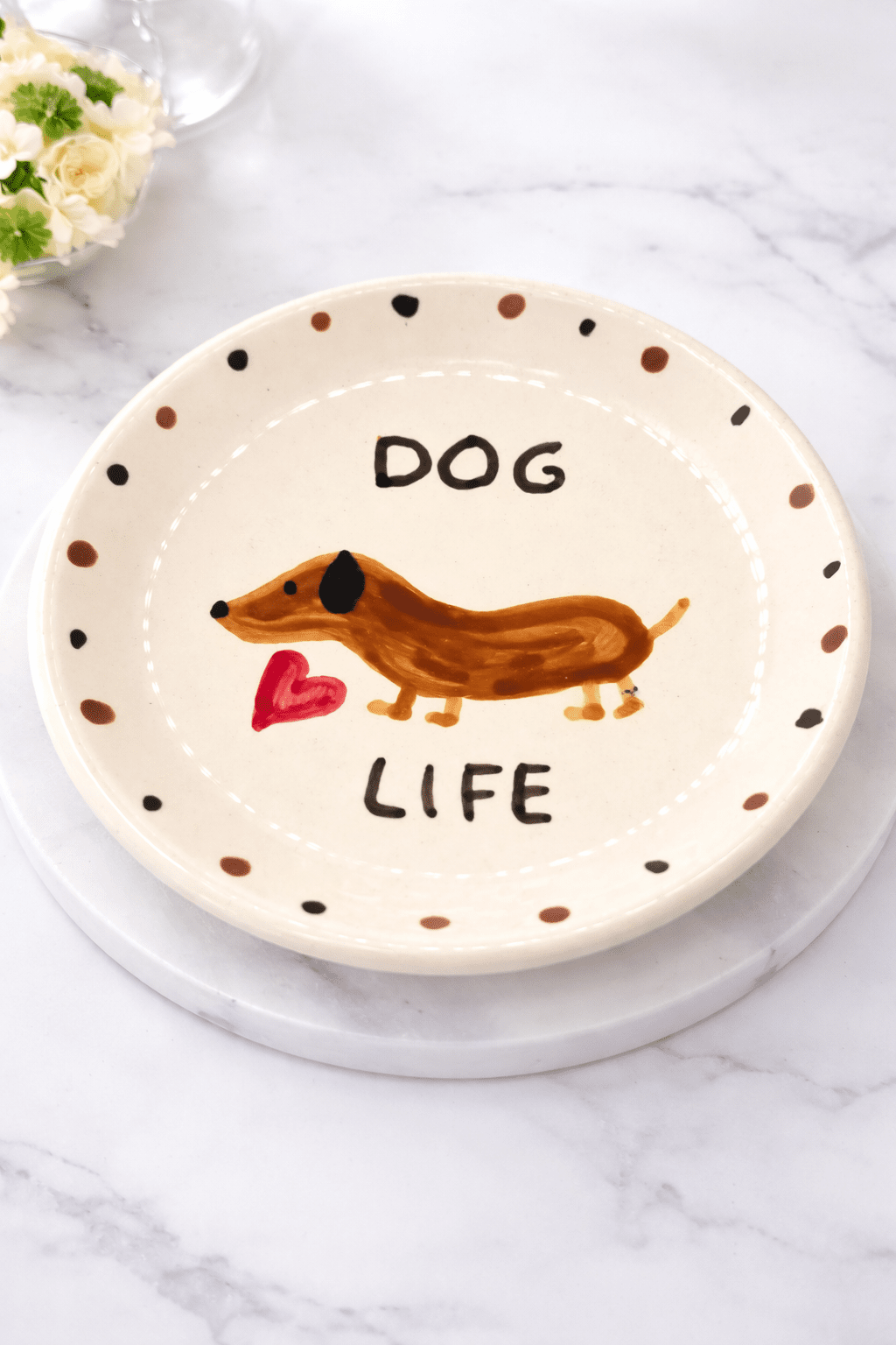 Coupelle/Assiette En Céramique – Dog Life - Oboxe