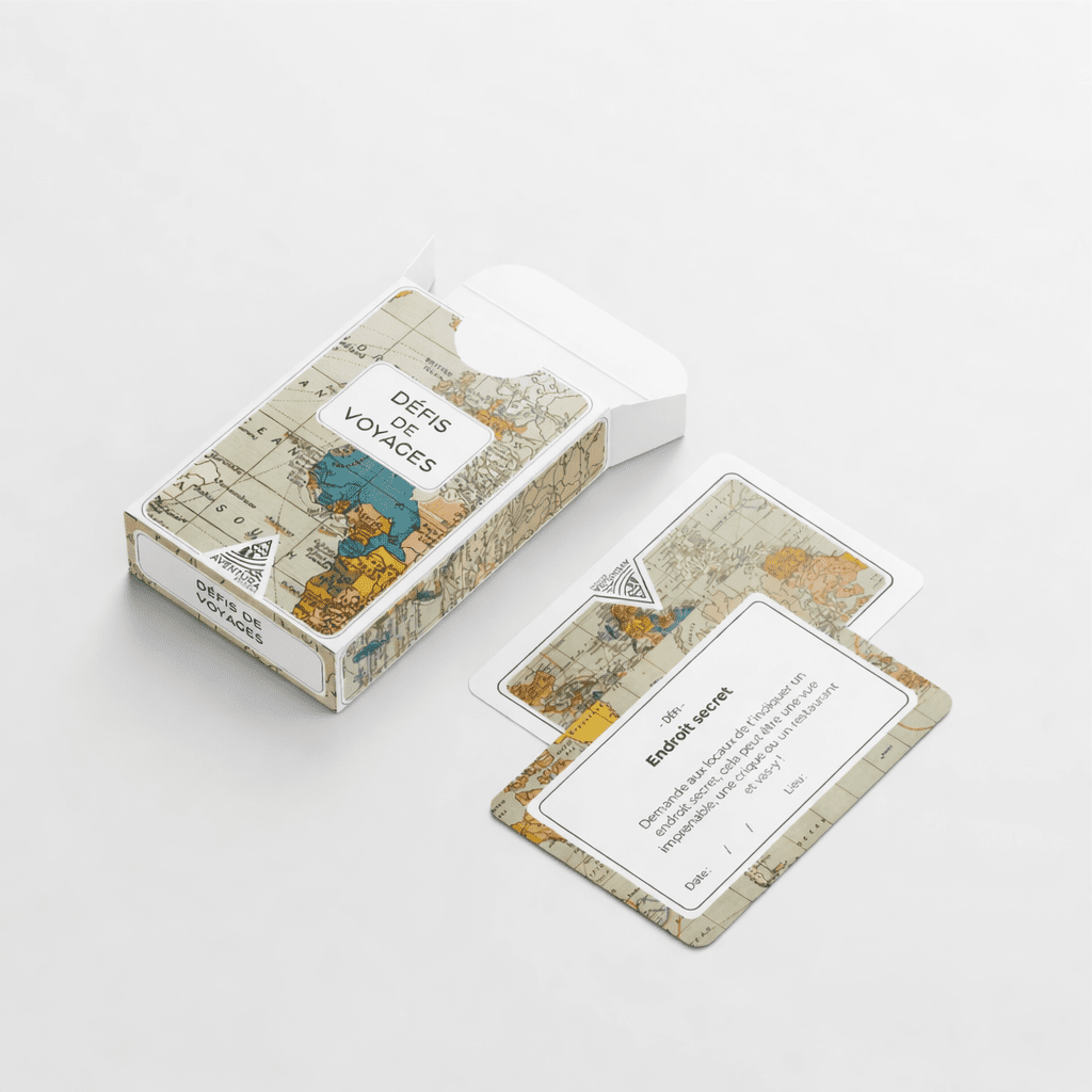 Jeu de Cartes - Défis de Voyages - Oboxe