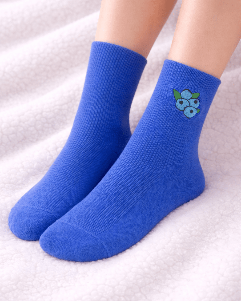 Chaussettes Myrtilles - Bleu - Oboxe