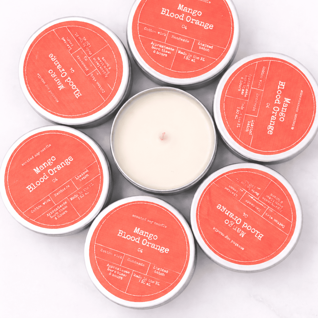 Bougie Cire De Soja – Mangue & Orange Sanguine - Oboxe