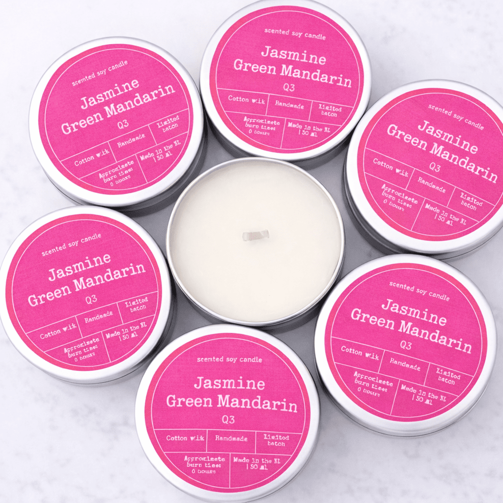 Bougie Cire De Soja – Jasmin & Mandarine - Oboxe