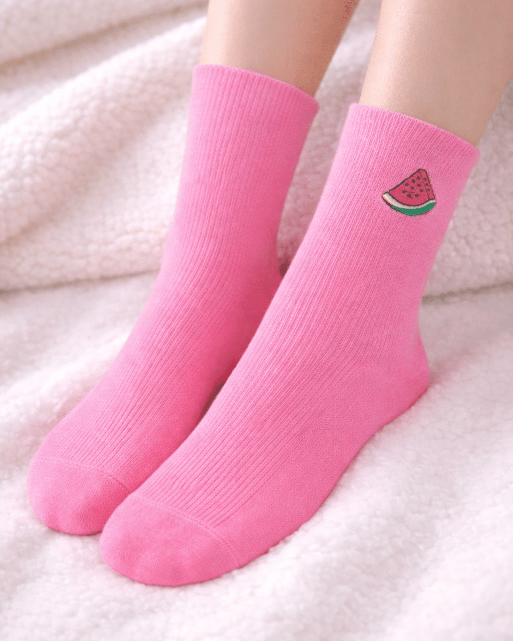 Chaussettes Pastèque - Rose - Oboxe