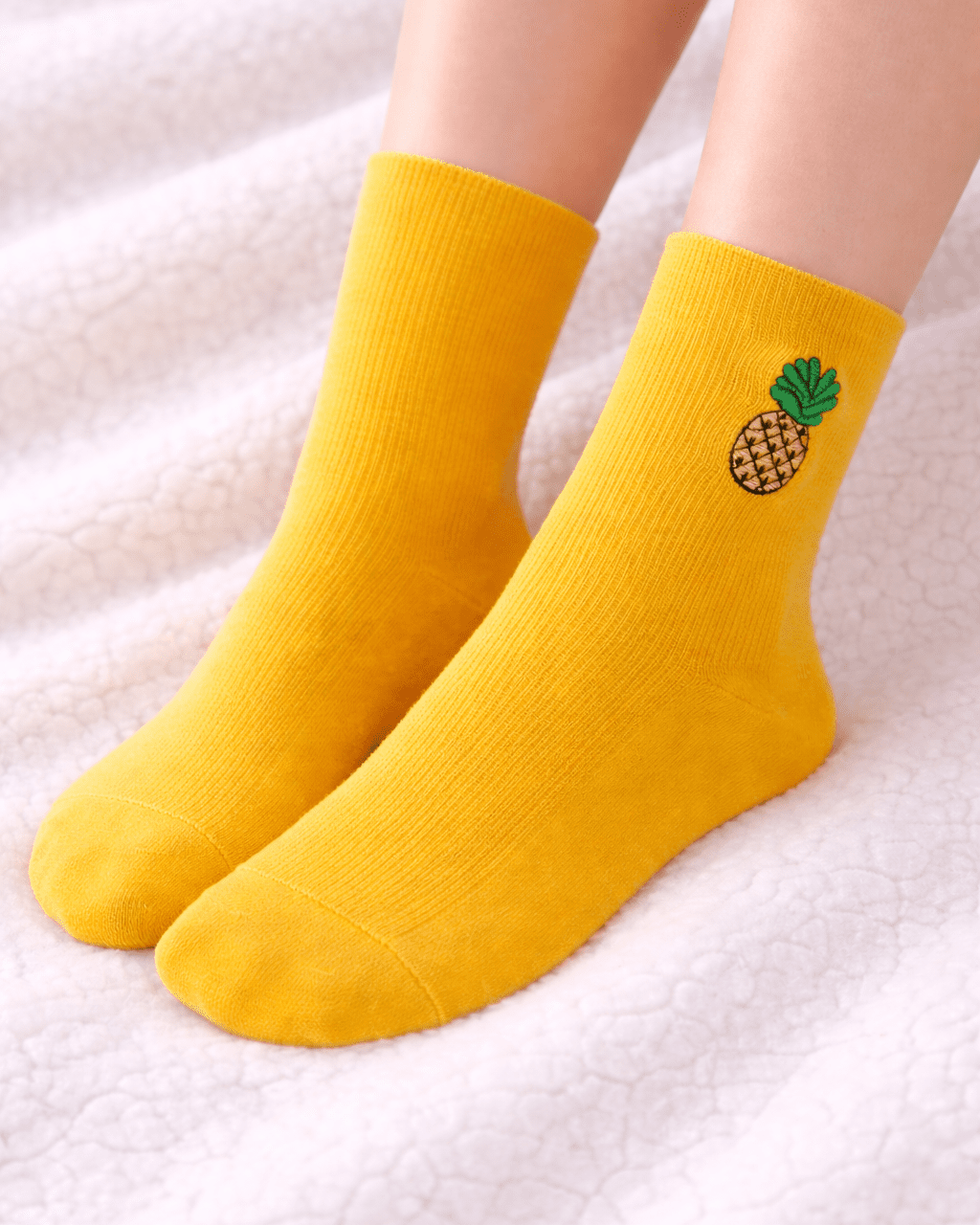 Chaussettes Ananas - Jaune - Oboxe