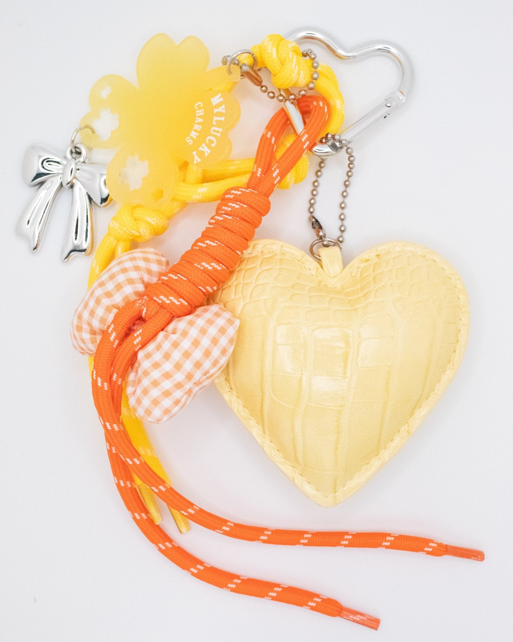 Grigri de Sac Cœur Jaune & Trèfle - Oboxe