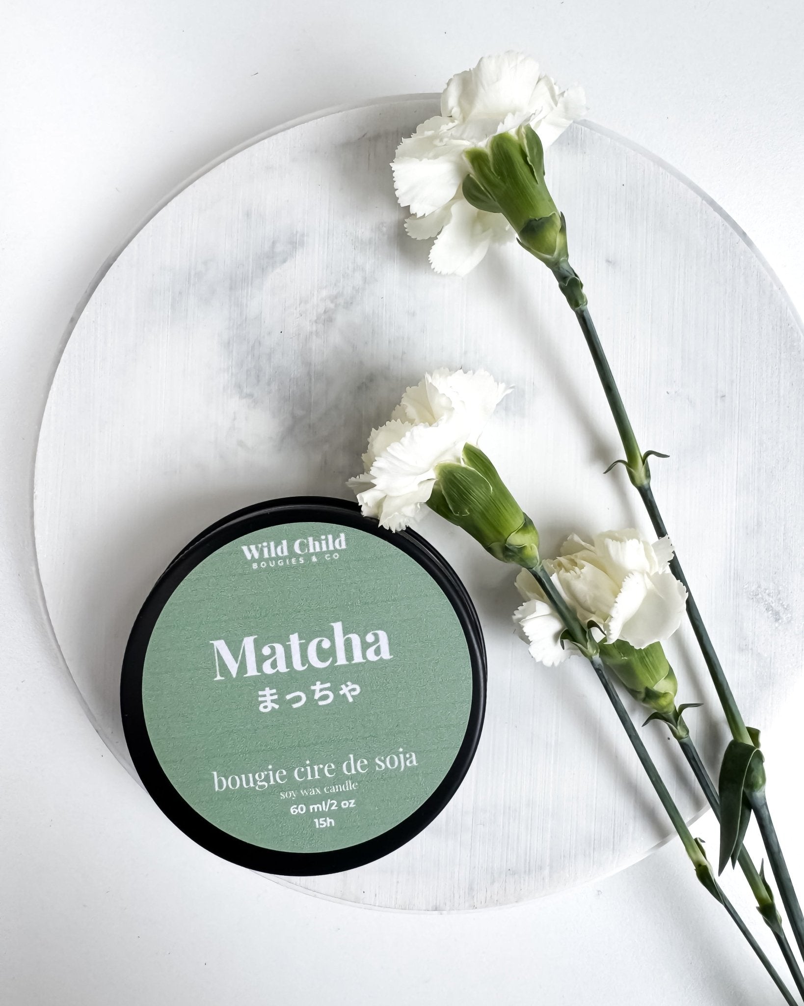 Bougie Naturelle Parfumée – Matcha - Oboxe