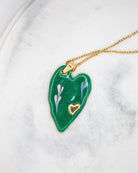 Collier Coeur Dali - Vert - Oboxe