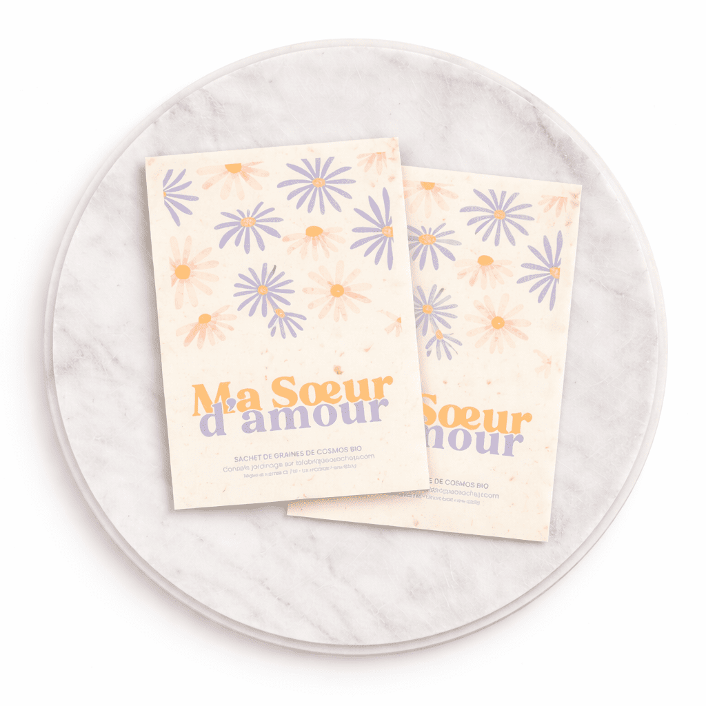 Ma Sœur d’Amour – Sachet De Graines De Cosmos - Oboxe
