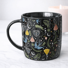 Mug Noir à Motif Folklorique - Oboxe