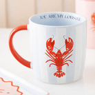 Tasse Rayée Côtière à Motif Homard - Oboxe