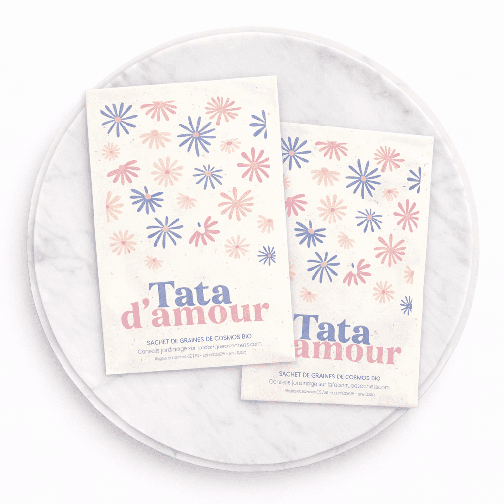 Tata d’Amour – Sachet De Graines De Cosmos - Oboxe