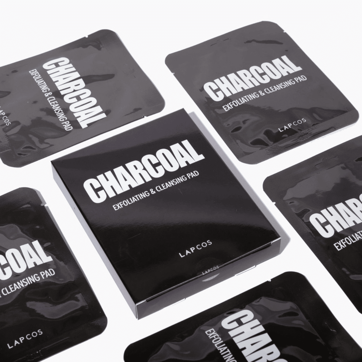LAPCOS – Tampon Exfoliant et Purifiant au Charbon - Oboxe